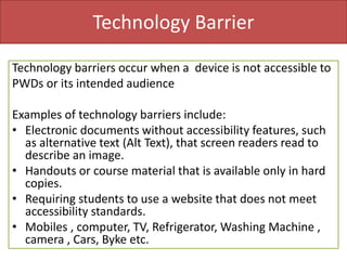 Awareness Workshop on Accessibility | PPSX