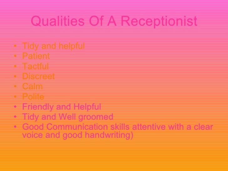 Presentation Reception