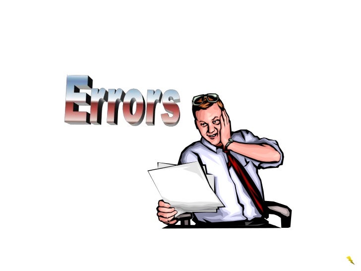 rectification of errors