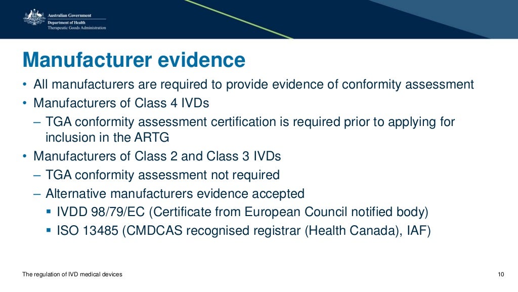 The regulation of IVD medical devices
