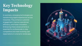 How Emerging Technologies Are Reshaping Digital Experiences | PDF