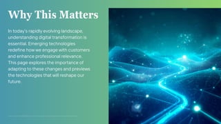 How Emerging Technologies Are Reshaping Digital Experiences | PDF