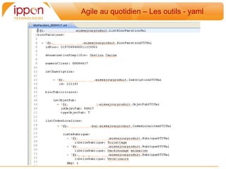 Agile au quotidien – Les outils - yaml
 