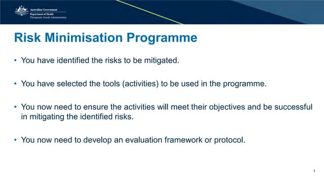 Risk minimisation activities - measuring effectiveness | PDF | Medical ...