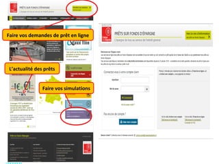 35
L’actualité des prêts
Faire vos simulations
Faire vos demandes de prêt en ligne
 