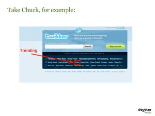 Take Chuck, for example:
 