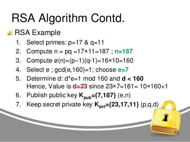 Presentation about RSA