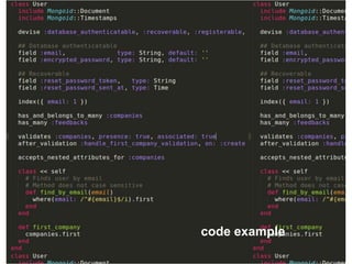 code example
 