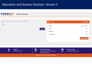 Education and Society Solution –Screen 1
 