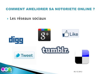    Les réseaux sociaux




                          05/12/2012
 