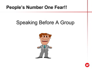 People’s Number One Fear!! Speaking Before A Group 