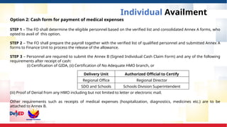Medical Allowance Option Form.pdf Presentation used for the discussion of allowance | PPTX