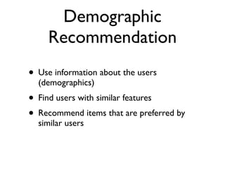 Recommender Engines