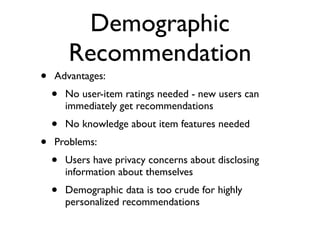 Recommender Engines
