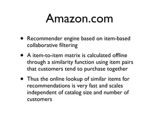 Recommender Engines
