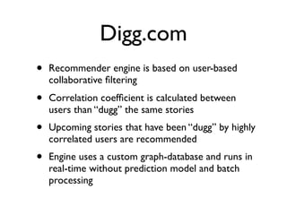 Recommender Engines