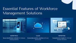 Smart Workforce Time Attendance Management Systems | PDF