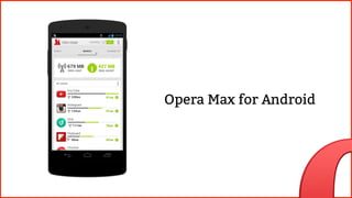 Opera Max for Android
 