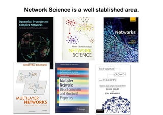 Network Science is a well stablished area.
 