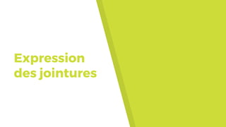 Expression
des jointures
 