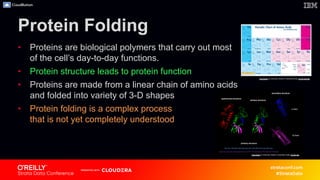 Protein Folding
• Proteins are biological polymers that carry out most
of the cell’s day-to-day functions.
• Protein struc...