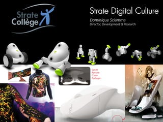 Strate Digital Culture
Dominique Sciamma
Director, Development & Research
 