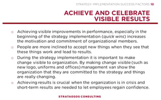 Presentation | Strategy Implementation Success Factors | PDF
