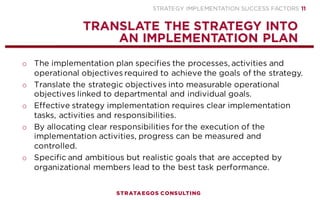 Presentation | Strategy Implementation Success Factors | PDF