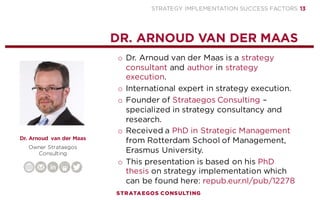 Presentation | Strategy Implementation Success Factors | PDF