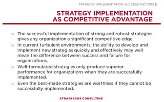 Presentation | Strategy Implementation Success Factors | PDF