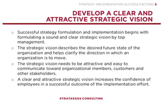 Presentation | Strategy Implementation Success Factors | PDF