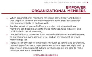 Presentation | Strategy Implementation Success Factors | PDF