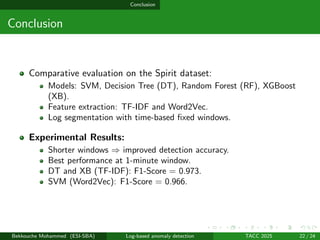 Supervised Machine Learning Approaches for Log-Based Anomaly Detection ...