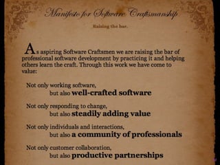 Software development done right.   62
 