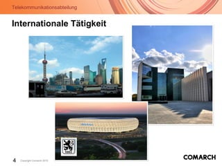Telekommunikationsabteilung
4 Copyright Comarch 2010
Internationale Tätigkeit
 