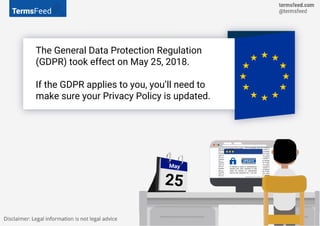 The General Data Protection Regulation
(GDPR) took effect on May 25, 2018.
If the GDPR applies to you, you’ll need to
make...