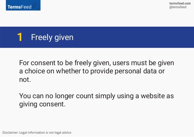 Consent Under The Gdpr Consent Under The Gdpr