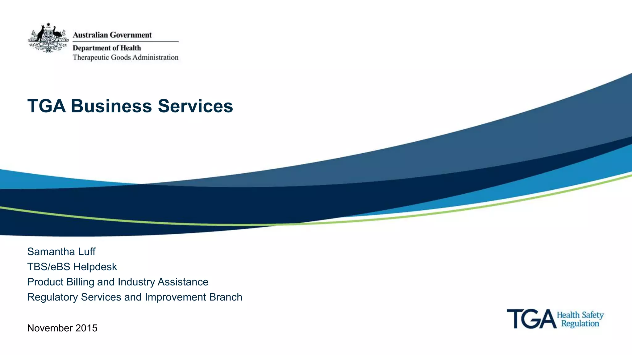 Presentation: TGA Business Services