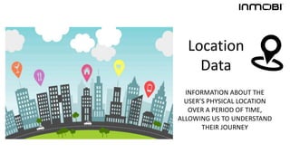 Location
Data
INFORMATION ABOUT THE
USER’S PHYSICAL LOCATION
OVER A PERIOD OF TIME,
ALLOWING US TO UNDERSTAND
THEIR JOURNEY
 