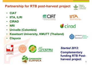 Cassava and the environment: inputs, outputs and externalities