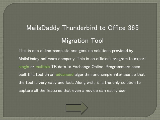 Office 365 exchange online thunderbird Office 365 exchange online thunderbird