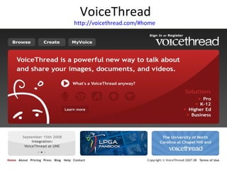VoiceThread http://voicethread.com/#home   