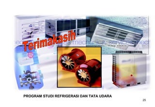 25
PROGRAM STUDI REFRIGERASI DAN TATA UDARA
 