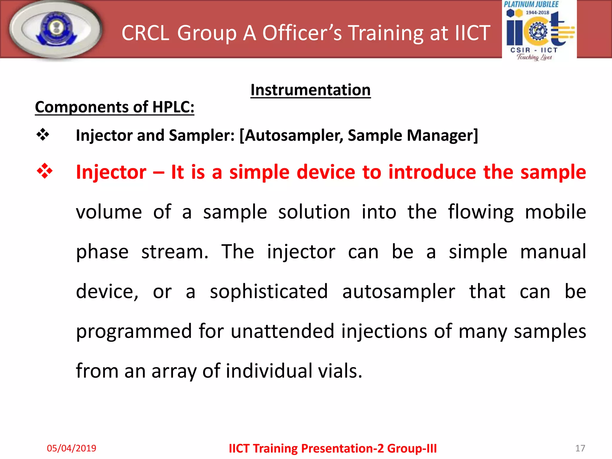 Presentation of HPLC | PPTX