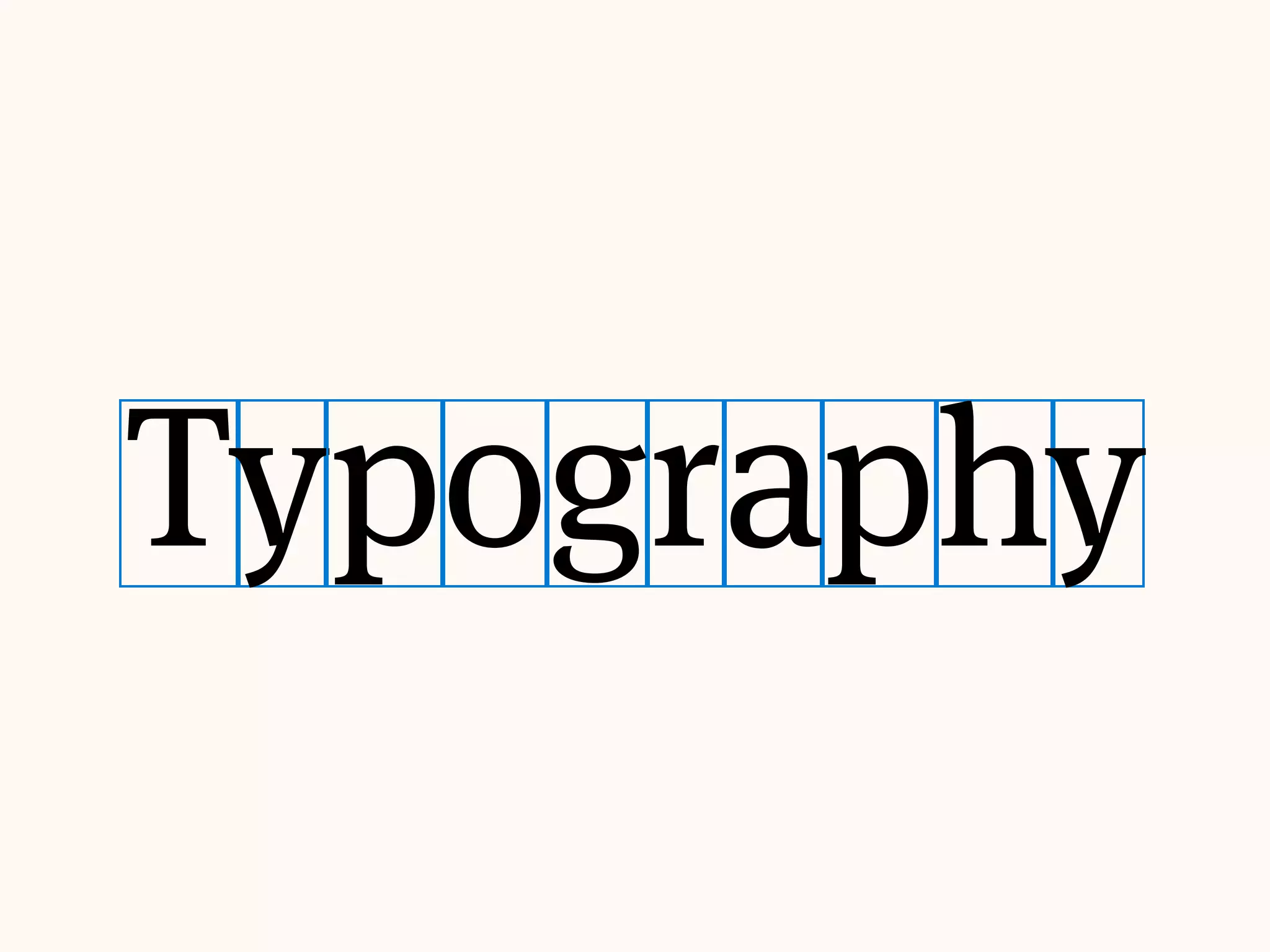Letter spacing is the
whitespace between
each single type.
 