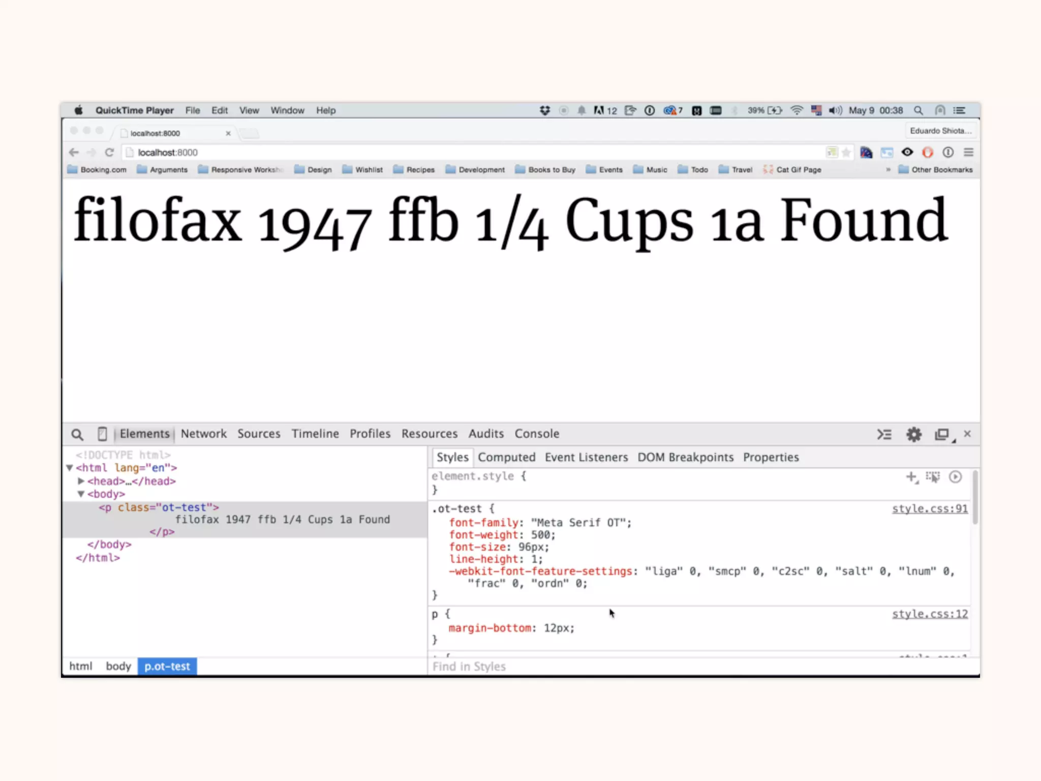OpenType fonts provide
features to control and tweak
the styles of your text.
 