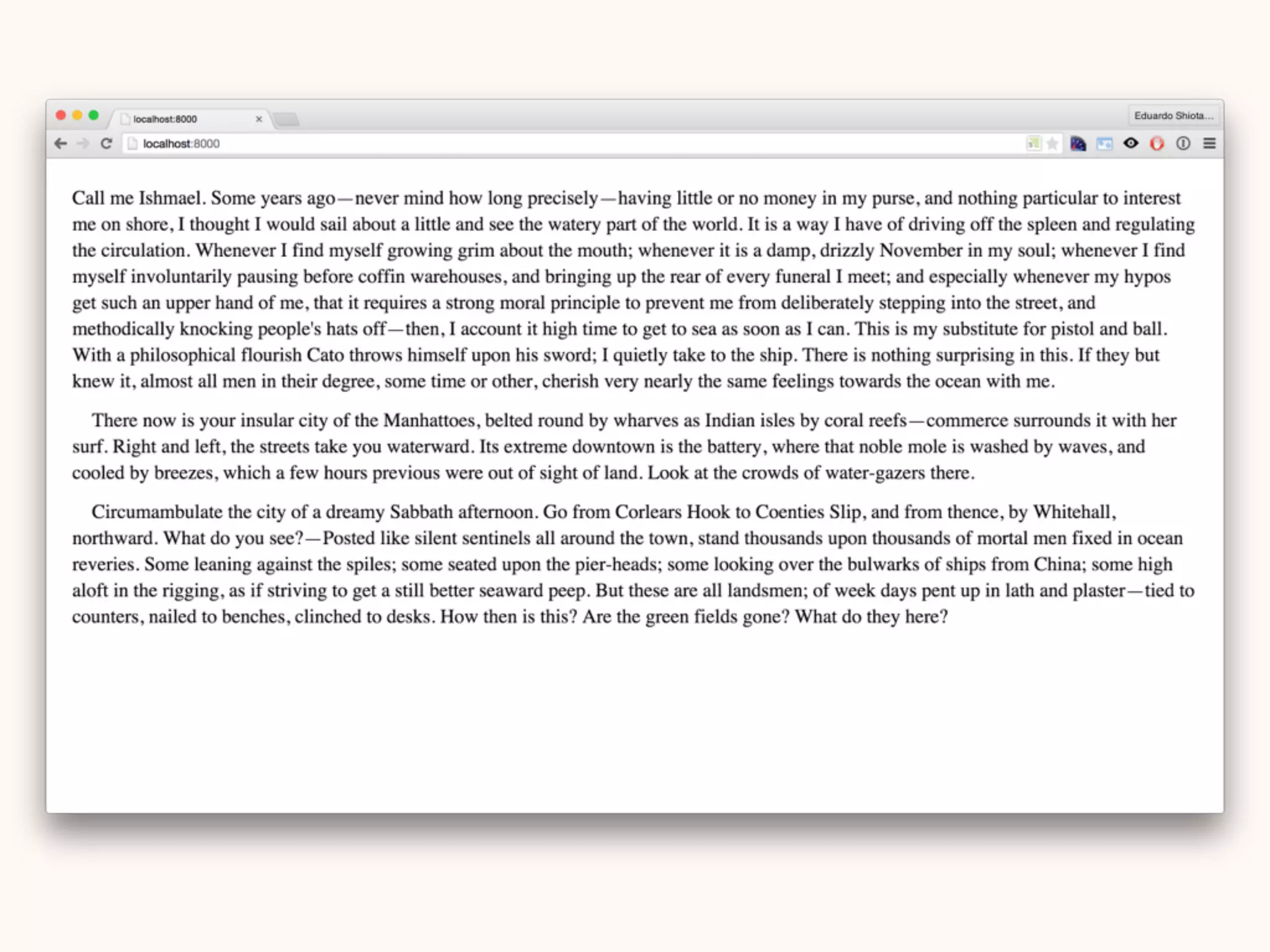 The text should have
an ideal line length.
 