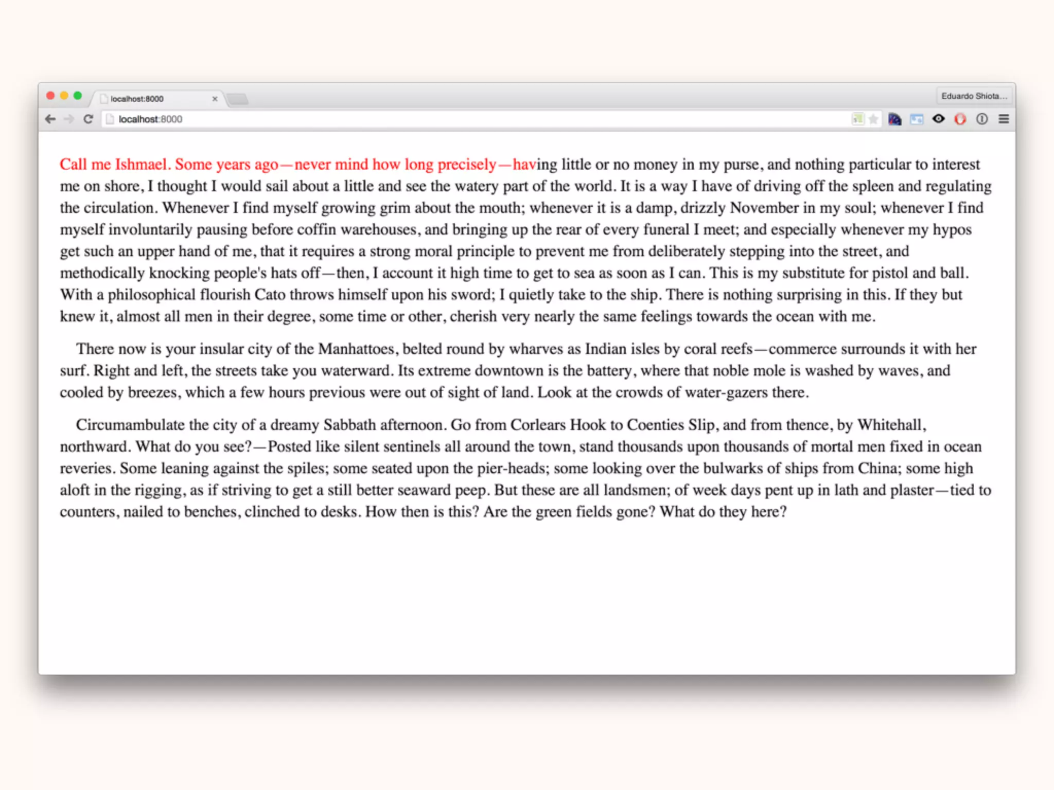A line should have between
60 and 70 characters.
 