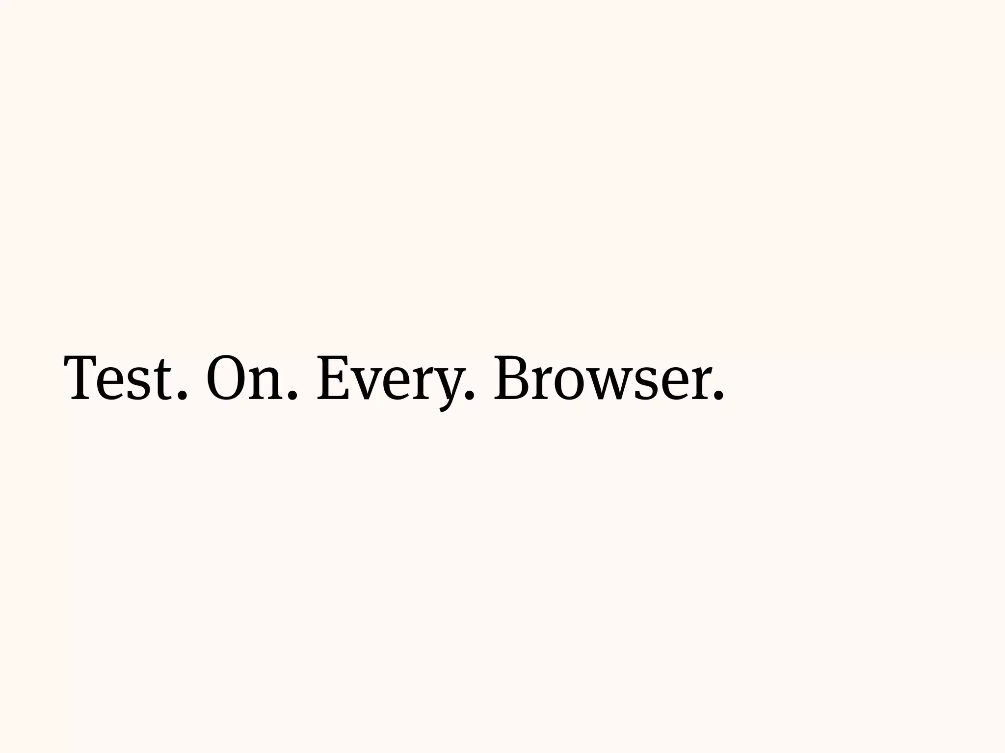 OS + Browser Hinting and AA
Win XP — IE6–8 GDI Grayscale
Win XP — IE6–8 ClearType GCI ClearType
IE9+ DirectWrite
Win XP Chrome GDI ClearType
Win XP Firefox GDI ClearType
Win 7+ Chrome 37+ DirectWrite
Win 7+ Firefox Depends?
OS X CoreText, ignores hinting
* Based on a lot of Google searches, might not be accurate
 