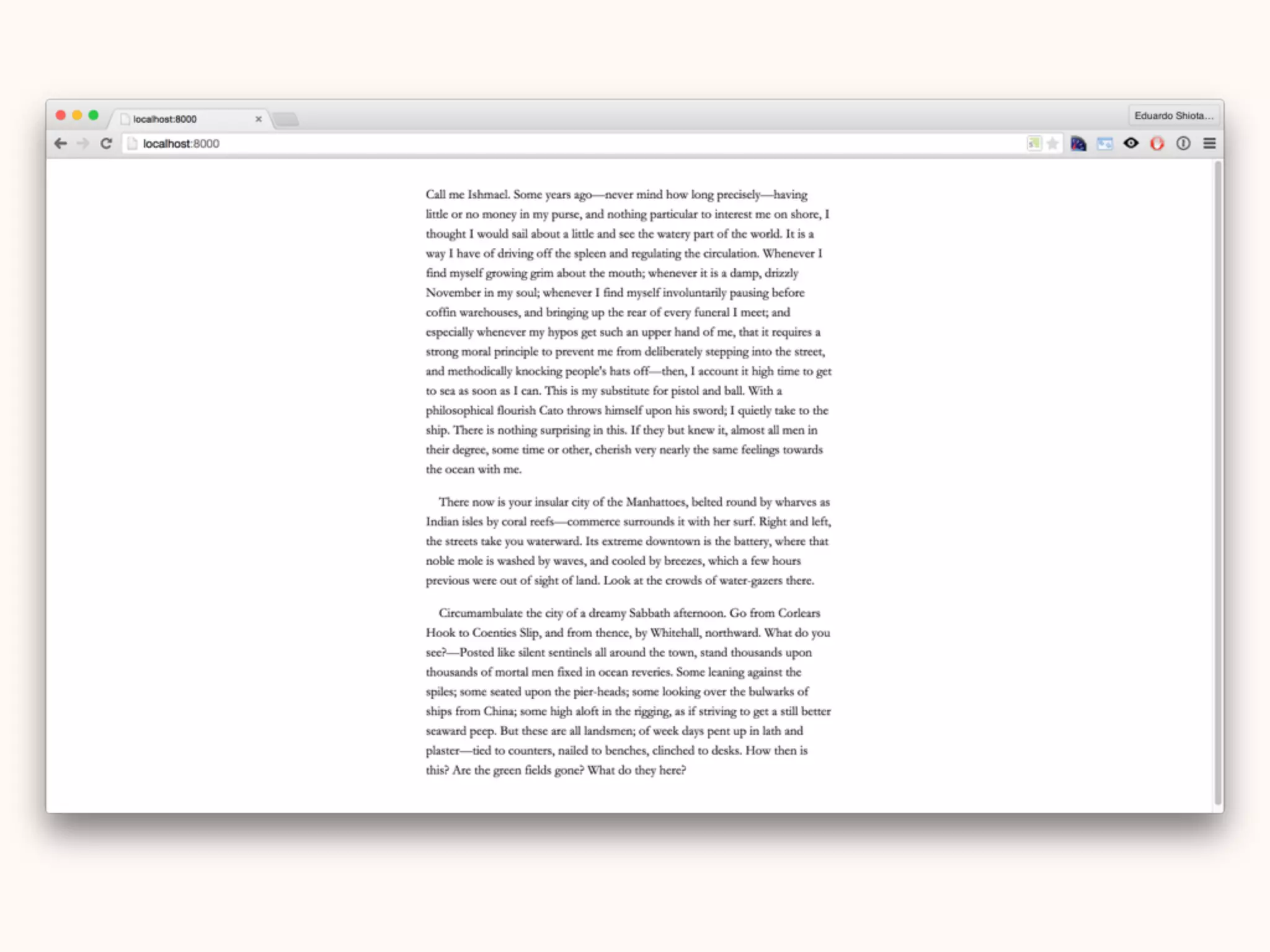 Serifs have a refined look,
need less line height values,
and help maintaining a
cohesive text.
 